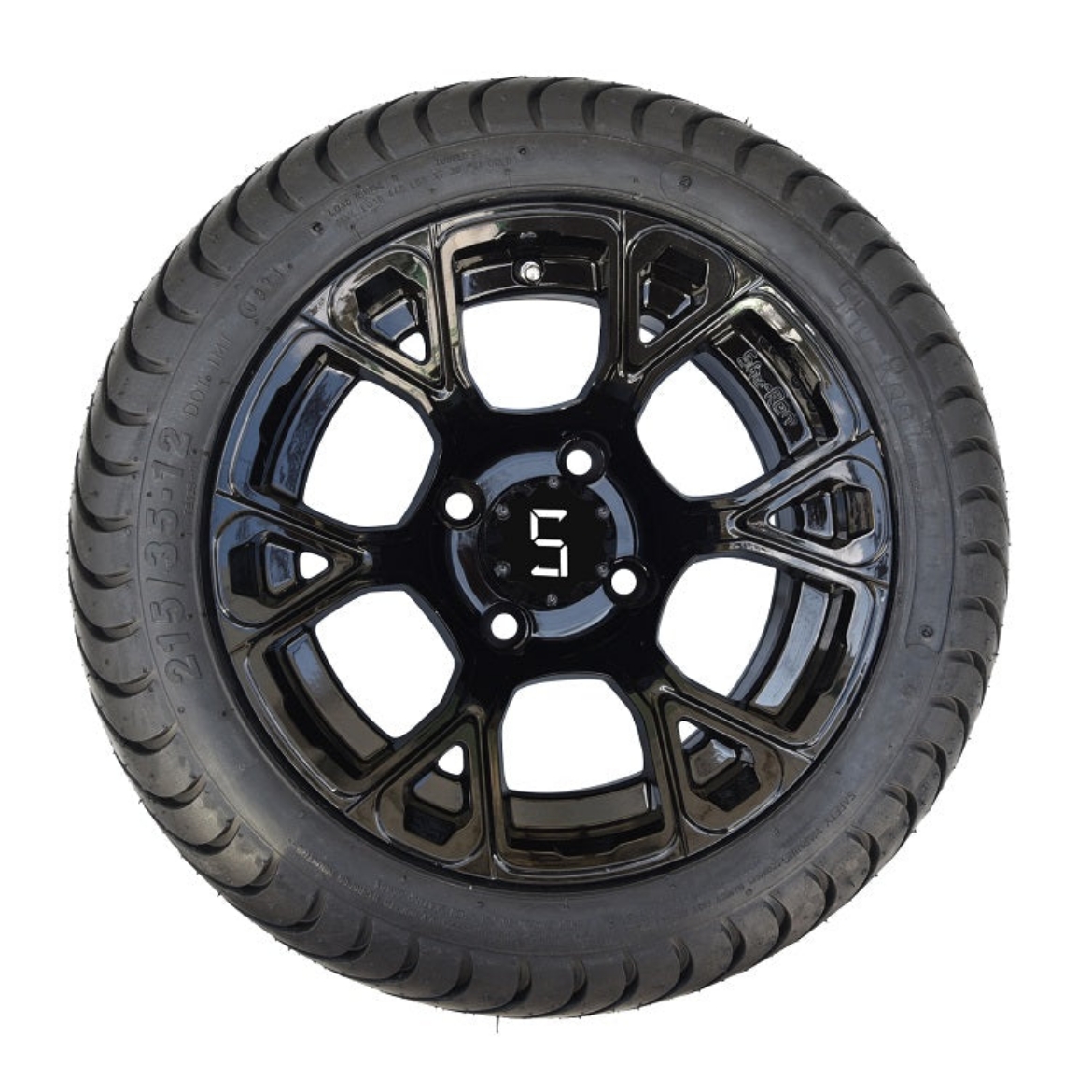 Picture of 12" WHEEL AND 215/35-12 TYRE COMBO (BLACK)