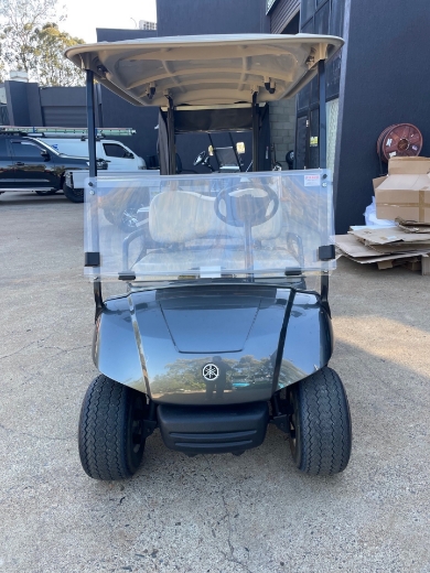 Picture of Used Cart Yamaha Models, the cart listed is a 2015 Yamaha G29E with esky, rear bag cover, 60ah lithium battery.