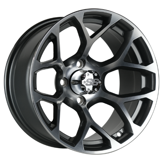 Picture of ODYSSEY Mag Wheel Set - Series 90 Alpine 14x7 Black Machined - Arisun Cruze 205/30-14 Tyre