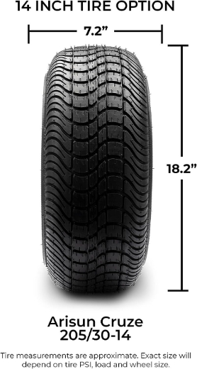 Picture of Arisun Cruze Street Tyre 205/30-14 4 Ply