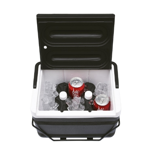 Picture of UNIVERSAL GOLF CART COOLER (LARGE), 12 QT. BLACK - (INCLUDING BASE MOUNT WIRE BASKET P/N: NI28898)