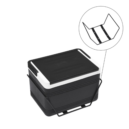 Picture of UNIVERSAL GOLF CART COOLER (LARGE), 12 QT. BLACK - (INCLUDING BASE MOUNT WIRE BASKET P/N: NI28898)