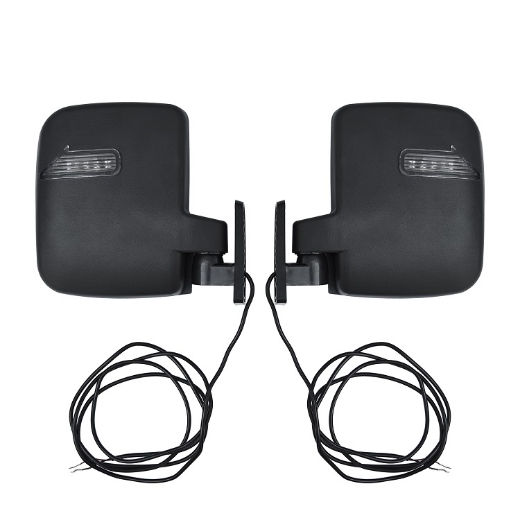 Picture of GOLF CART SIDE MIRROR SET WITH LED TURN SIGNAL LIGHT FOR CLUB CAR, EZGO, YAMAHA & OTHERS.