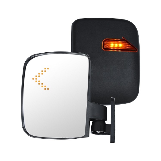 Picture of GOLF CART SIDE MIRROR SET WITH LED TURN SIGNAL LIGHT FOR CLUB CAR, EZGO, YAMAHA & OTHERS.