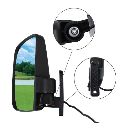 Picture of GOLF CART SIDE MIRROR SET WITH LED TURN SIGNAL LIGHT FOR CLUB CAR, EZGO, YAMAHA & OTHERS.