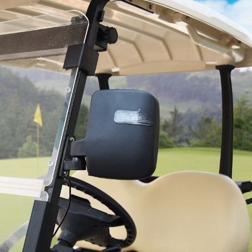 Picture of GOLF CART SIDE MIRROR SET WITH LED TURN SIGNAL LIGHT FOR CLUB CAR, EZGO, YAMAHA & OTHERS.