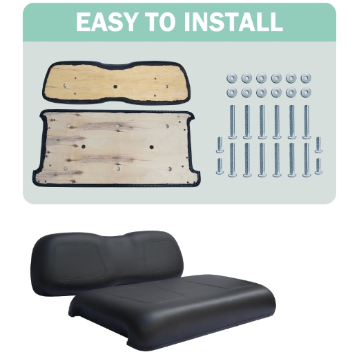 Picture of FRONT SEAT CUSHION SET CLUB CAR DS - BLACK