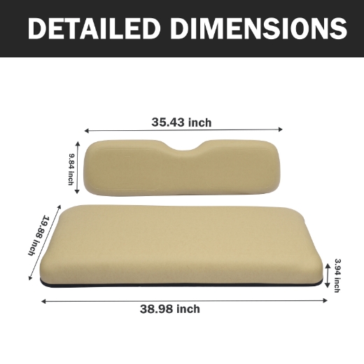 Picture of FRONT SEAT CUSHION SET EZGO TXT - TAN