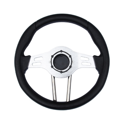 Picture of Golf Cart Steering Wheel - BLACK