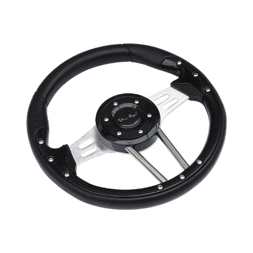 Picture of Golf Cart Steering Wheel - BLACK