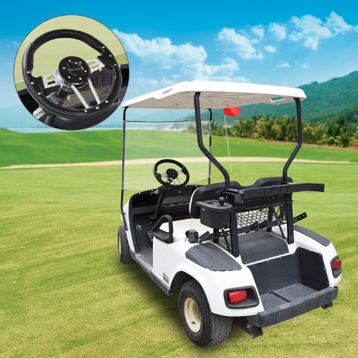 Picture of Golf Cart Steering Wheel - BLACK