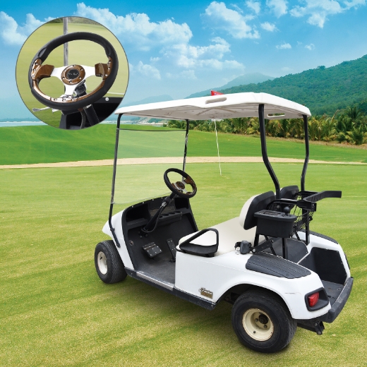 Picture of Golf Cart Steering Wheel - WOOD GRAIN