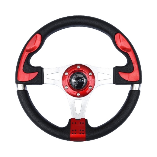 Picture of Golf Cart Steering Wheel - RED