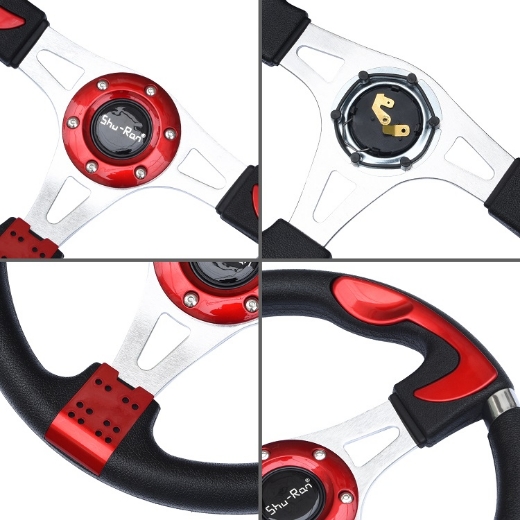 Picture of Golf Cart Steering Wheel - RED