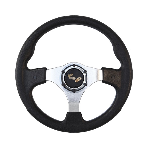 Picture of Golf Cart Steering Wheel - BLACK