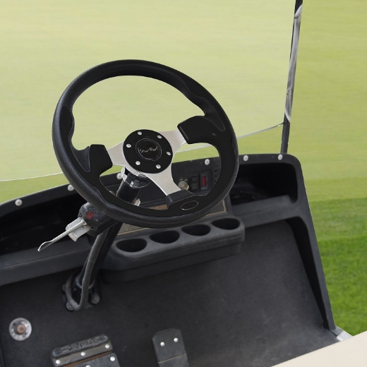 Picture of Golf Cart Steering Wheel - BLACK