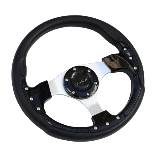 Picture of Golf Cart Steering Wheel - BLACK