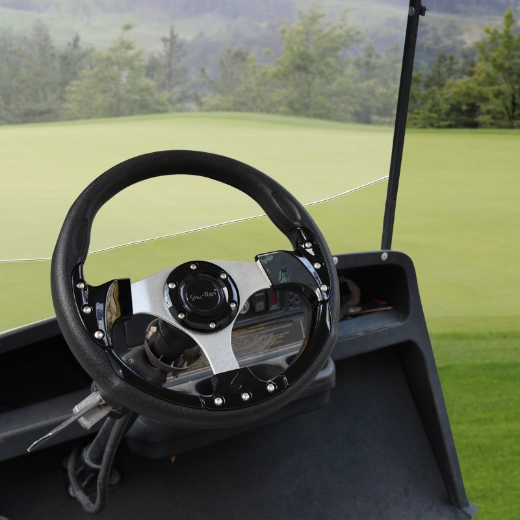 Picture of Golf Cart Steering Wheel - BLACK