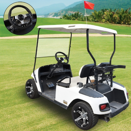 Picture of Golf Cart Steering Wheel - BLACK