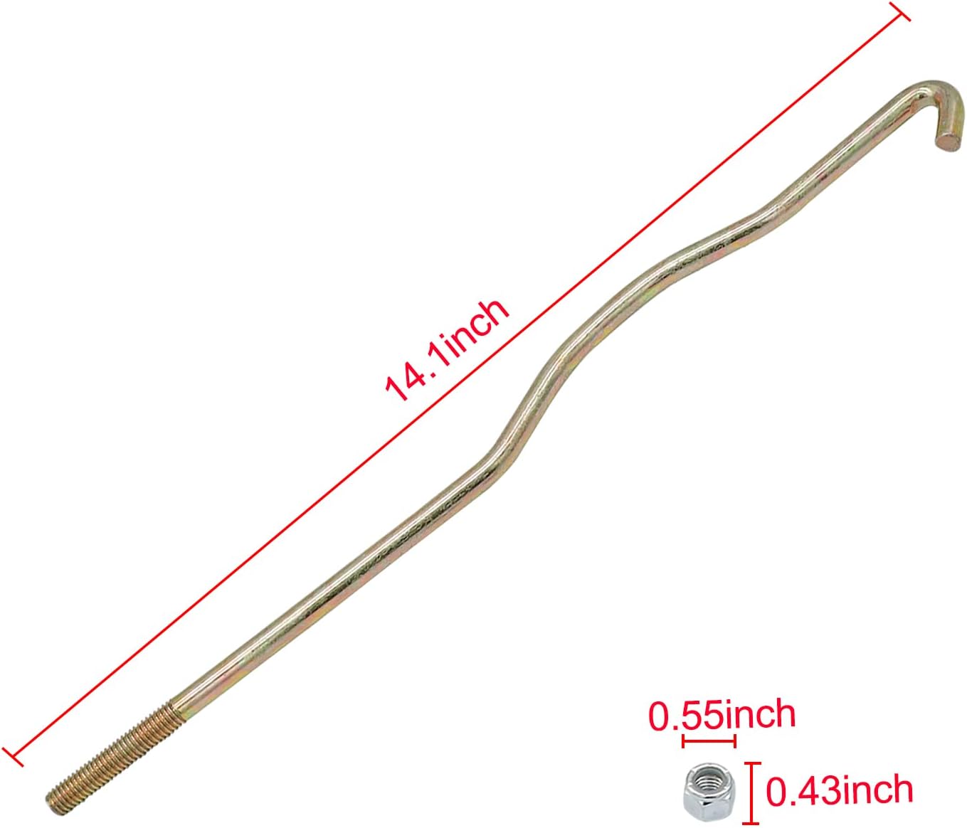 102526801 CLUB CAR PRECEDENT BATTERY HOLD DOWN ROD (2004-2008) - EA ...