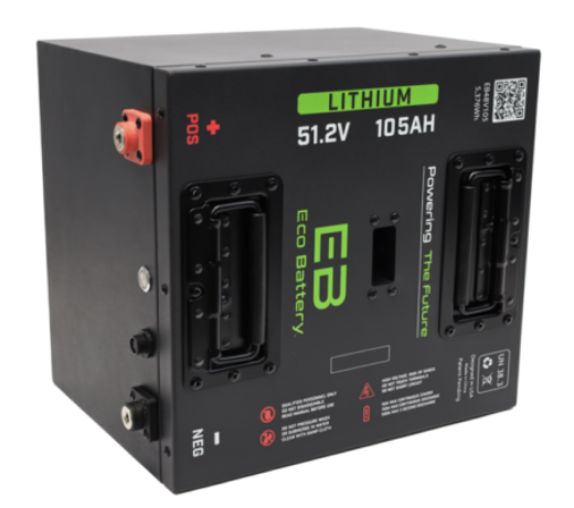 Picture of KIT ECO LITHIUM BATTERY 51V 105Ah Bundle "Thru Hole"  - Includes Battery, Charger, State of Charge Meter, Receptacle. (OLD CHARGER AND BATTERIES MUST BE SURRENDED OTHERWISE AN INSTALLATION FEE WILL APPLY)