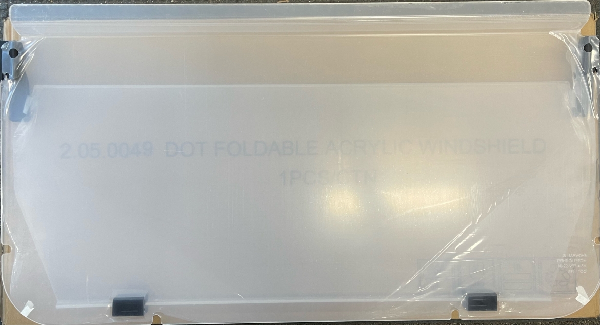 Picture of EVOLUTION/HDK/FORD D2 FOLDABLE ACRYLIC WINDSHIELD