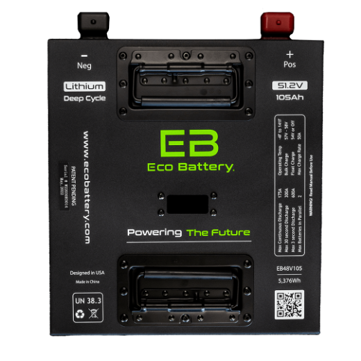 Picture of KIT ECO LITHIUM BATTERY 51V 105Ah Bundle "Thru Hole"  - Includes Battery, Charger, State of Charge Meter, Receptacle. (OLD CHARGER AND BATTERIES MUST BE SURRENDED OTHERWISE AN INSTALLATION FEE WILL APPLY)