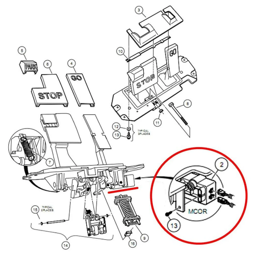 Picture of CLUB CAR DS POTENTIOMETER MCOR YEARS 2001-UP