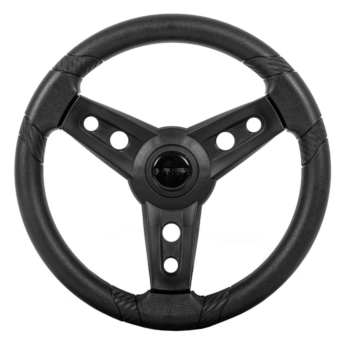 Picture of LIMITED EDITION COLLABORATION GUSSI ITALIA® x MADJAX LUGANA BLACK STEERING WHEEL FOR SELECT EZGO MODELS