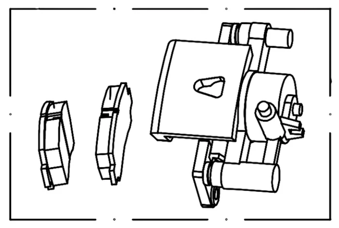 Picture of LVTONG A627 FRONT DISC BRAKE CALIPER ASSY/L (LEFT)