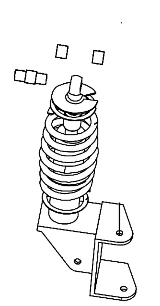 Picture of LVTONG A627 A8 FRONT SHOCK ABSORBER ASSY/R (RIGHT) A627.6