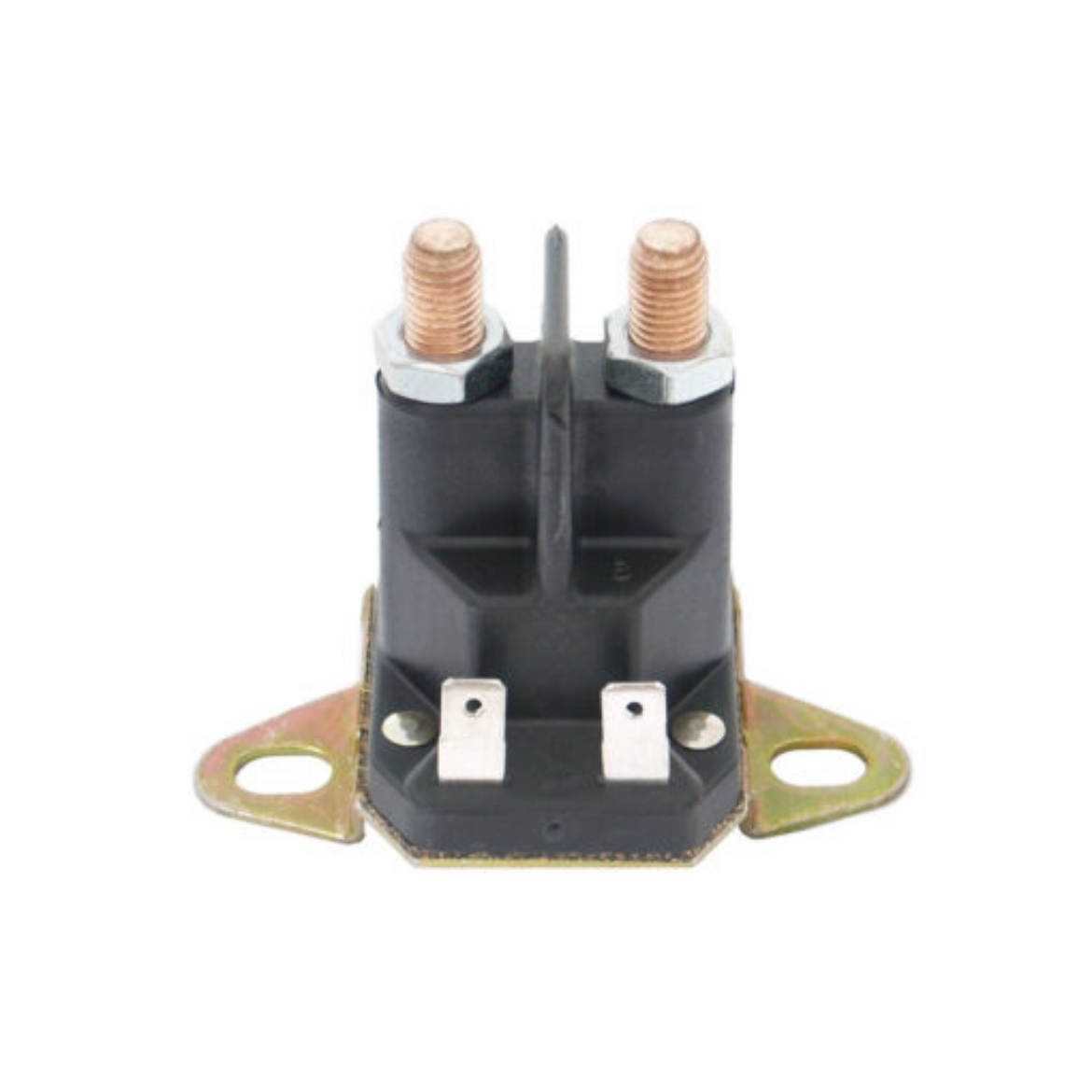 Picture of COLE HERSEE 12V 100A SPST PLASTIC BODY F-TYPE BRACKET SOLENOID SUITS CLUB CAR PETROL (2 BLADE & 2 SCREWS)