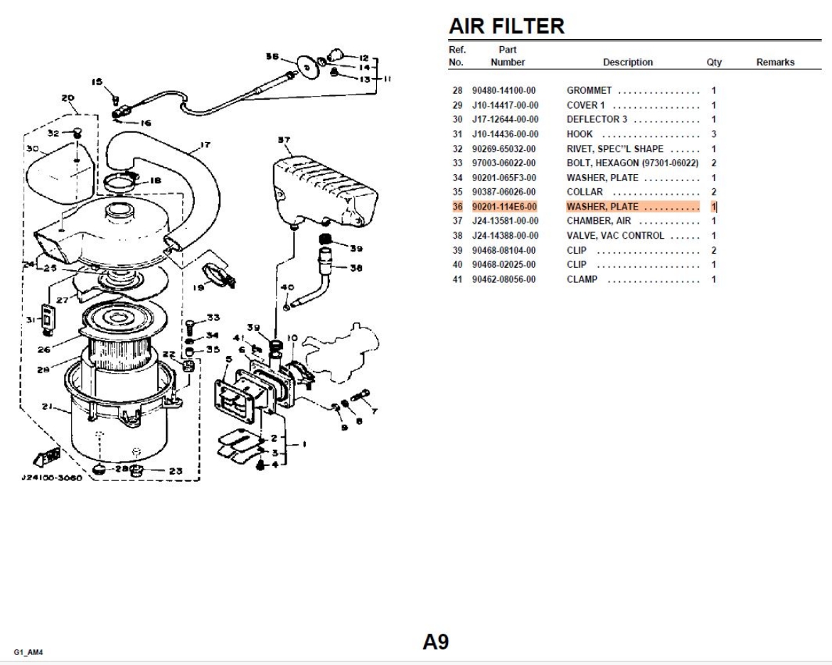 Picture of YAMAHA G1 AIR FILTER WASHER