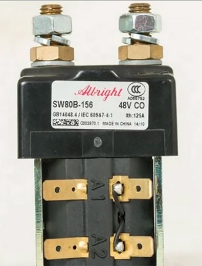 Picture of ALBRIGHT SW80B-156 MAIN CONTACTOR 48V SOLENOID (100A)