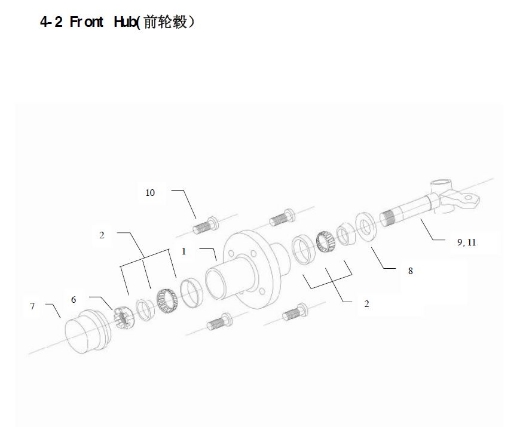 Picture of EMC FRONT HUB NON BRAKED (EG2028/2048)