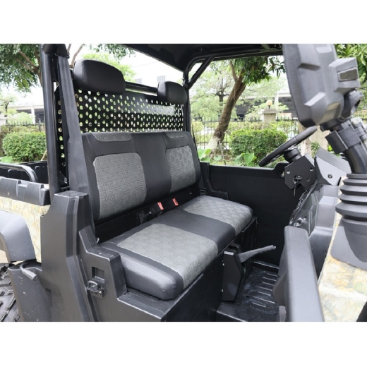 Picture of MARSHELL 2 Seat Real Time 4WD UTV (Hydraulic Tray= 830x1150x262mm) Marxon 76.8V 200AH Lithium Battery, 72v 15KW AC Motor, 450A Controller, 72v 20A On Board Smart Charger, 14" Tyres on Aluminium Rims, Four Wheel Hydraulic Disc Brake & Hand Brake, 7" Screen & Roof Mounted LED Light Bar.