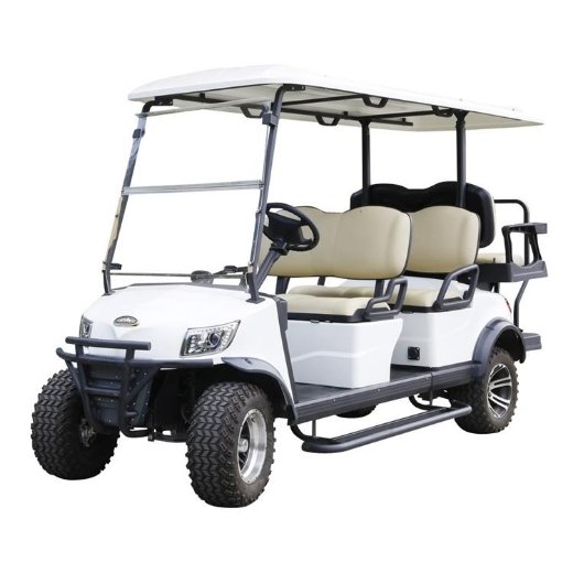 Picture of MARSHELL 4 Seater (4+2) Lifted Golf Cart, Marxon 51.2V 105AH Lithium Battery, 5KW AC Motor, 400A Controller, 20A Smart Charger, 23x14-14" Tyres on 14x7" Aluminium Rims, Four Wheel Hydraulic Brakes (Disk Front & Drum Rear) with EMB Park Brake, 7" Screen with Reverse Camera & Luxurious Microfibre + Leather Seats.