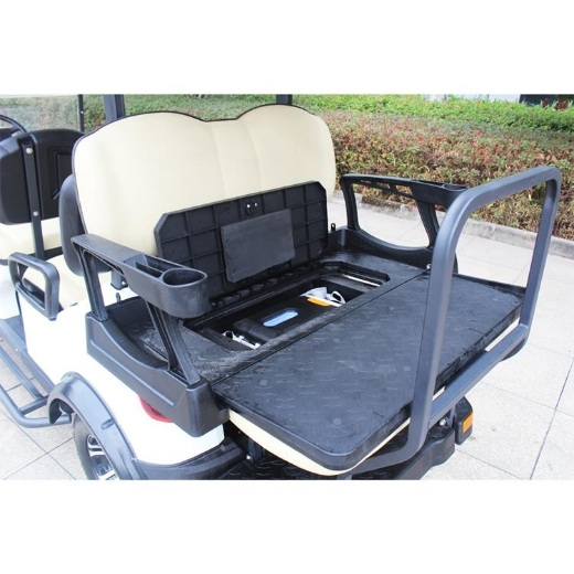 Picture of MARSHELL 4 Seater (4+2) Lifted Golf Cart, Marxon 51.2V 105AH Lithium Battery, 5KW AC Motor, 400A Controller, 20A Smart Charger, 23x14-14" Tyres on 14x7" Aluminium Rims, Four Wheel Hydraulic Brakes (Disk Front & Drum Rear) with EMB Park Brake, 7" Screen with Reverse Camera & Luxurious Microfibre + Leather Seats.