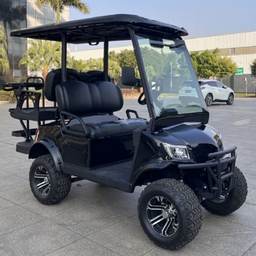 Picture of MARSHELL 4 Seater (2+2) Lifted Golf Cart with Aluminium Frame, Marxon 51.2V 105AH Lithium Battery, 5KW AC Motor, 400A Controller, 20A Smart Charger, 23x14-14" Tyres on 14x7" Aluminium Rims, Four Wheel Hydraulic Brakes (Disk Front & Drum Rear) with EMB Park Brake, 7" Screen with Reverse Camera & Luxurious Microfibre + Leather Seats.