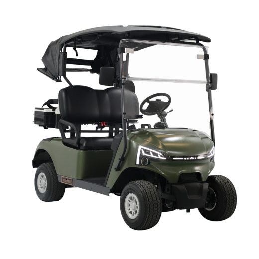 Picture of MARSHELL 2 Seater Golf Cart, Marxon 51.2V 105AH Lithium Battery, 5KW AC Motor, 450A Controller, 20A On Board Smart Charger, 8" Steel Rim & Tyre, Rear Mechanical Drum Brakes with EMB Park Brake, 4" Speedometer, 2x Sand bottles, Club & Ball Washer, Cooler & Golf Bag Cover.