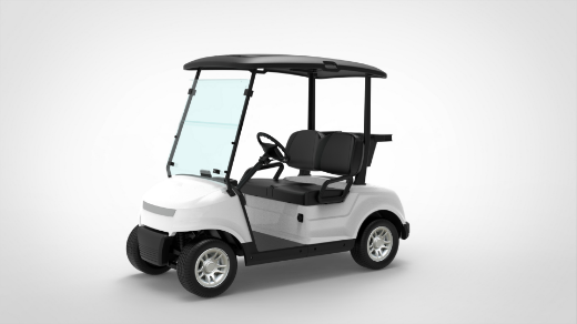 Picture of MARSHELL 2 Seater Fleet Golf Cart, Marxon 51.2V 80AH Lithium Battery, 5KW AC Motor, 450A Controller, 20A On Board Smart Charger, 18*8.5-8 Steel Rim, Rear Mechanical Drum Brake with EMB Park Brake, 4" LCD Gauge, USB + USB 'C' Port, 2x Sand Bottles, Club & Ball Washer, Cooler & Golf Bag Cover.