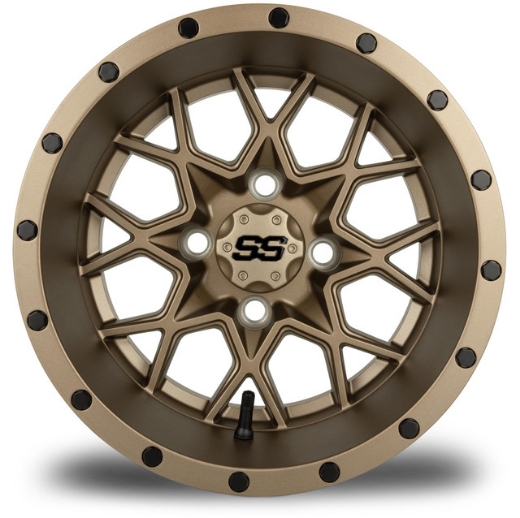 Picture of ARISUN MAG WHEEL SERIES 80 - MATRIX - FULL MATTE BRONZE (12x7") FITTED WITH MODZ® 215/35-12" TYRE